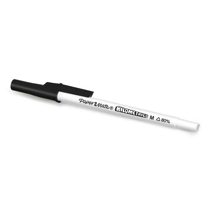 Długopis Kilometrico recycled czarny 8szt 1,0mm Paper Mate